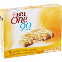 fibre one snack bar lemon drizzle 120g 5pk
