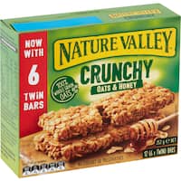 nature valley crunchy muesli bars oats with honey 252g 6pk