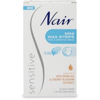nair hair removal mini wax strips sensitive 20pk