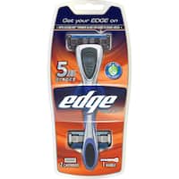 edge mens 5 blade shaver plus 2 extra blades