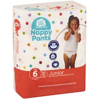 little ones ultra dry nappy pants junior size 6 21pk