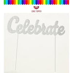 go bake cake toppers silver celebrate
