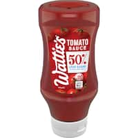 wattie's tomato sauce 50% less sugar 540g