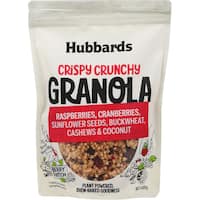 hubbards granola granola raspberry cranberry coconut 400g