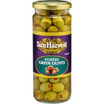 sun harvest olives green stuffed 450g