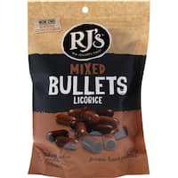 rjs bullets liquorice dark & milk chocolate 220g