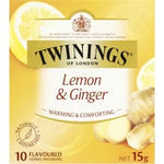 twinings herbal infusions fruit tea lemon & ginger 15g 10pk