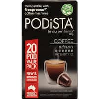 podista coffee pods intenso 100g 20pk