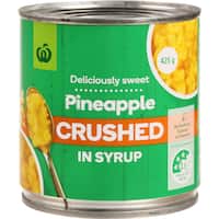 countdown pineapple crushed in syrup 425g
