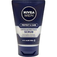 nivea for men care & protect facial scrub exfoliating 125mL