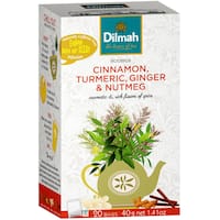dilmah herbal tea cinnamon turmeric & ginger 40g 20pk