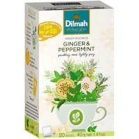 dilmah fruit tea ginger peppermint 40g 20pk
