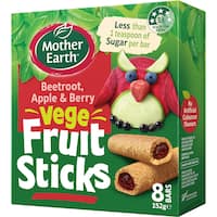 mother earth vege fruit sticks beetroot apple & berry 152g