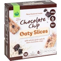 countdown oaty slices muesli bars chocolate chip 240g 6pk