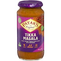 pataks tikka masala simmer sauce 450g