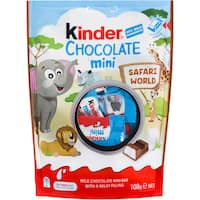 kinder chocolates minis 108g 18pk