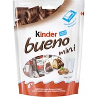 kinder chocolates bueno 108g 20pk