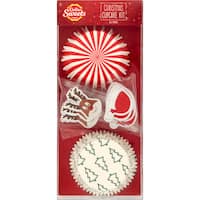 dollar sweets cupcake kit christmas 24pk