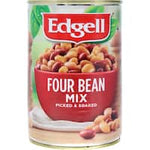 edgell beans four bean mix 400g