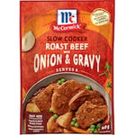 mccormick slow cookers meal base beef onion gravy 40g