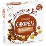 happy snack chick pea snack chocolate 6 x 25g pks