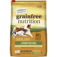 natures goodness grain free dry dog food chicken with lamb and veges 7kg