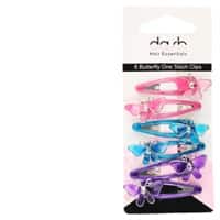 butterfly hair clips one touch 6pk