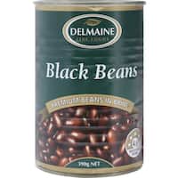 delmaine premium beans black in brine 390g