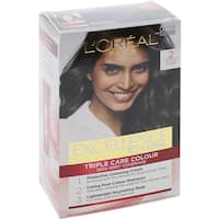 loreal excellence hair colour brown black 2