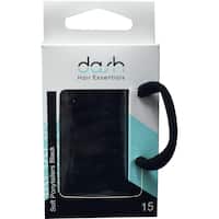 ponytailers hair ties soft black 15pk