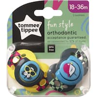 tommee tippee comforters fun soother 18-36 months 2pk