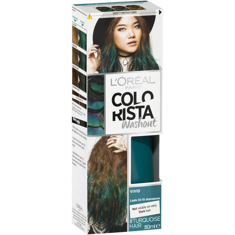 L'oreal Colorista Hair Colour Wash Out Turquoise each