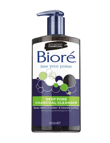 Biore Deep Pore Charcoal Cleanser 200ml