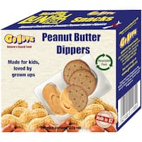 gonutz dippers crackers n dip peanut butter 132g 6pk