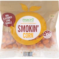 macro snack bag whole smokin corn kernels 30g