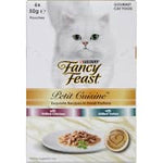 fancy feast petite cuisine cat food chicken & turkey variety 300g 6pk