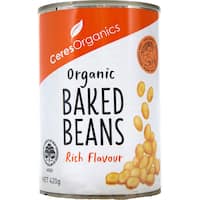 ceres organics baked beans rich 420g
