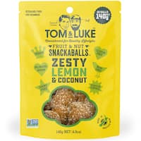 tom & luke snack balls zesty lemon & coconut 140g
