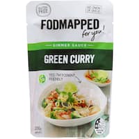 fodmapped simmer sauce green curry gluten free 200g