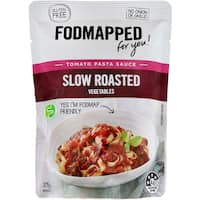 fodmapped pasta sauce roasted vegetables gluten free 375g