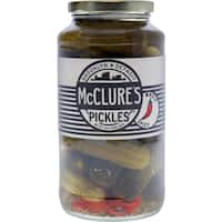 mcclures gherkins whole spicy pickles 907g