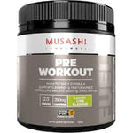 musashi pre-workout protein powder lemon lime energy performance 225g