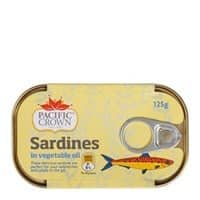 pacific crown sardines in oil 125g