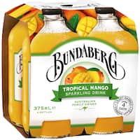 bundaberg soft drink tropical mango 4pk