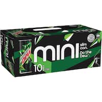 mountain dew soft drink minis 10pk