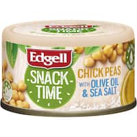 edgell snack time chick peas with sea salt 70g