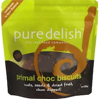 pure delish primal choc biscuits  220g
