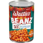 wattie's baked beans 50% less added sugar 420g