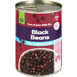 countdown beans black no added salt 420g
