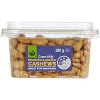 countdown snack pots cashews roasted & salted 180g